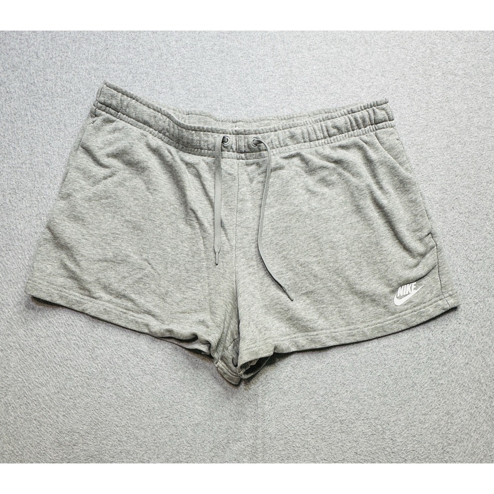 Nike Shorts Womens Extra Large Gray Athletic Gym Workout Running Yoga Ladies